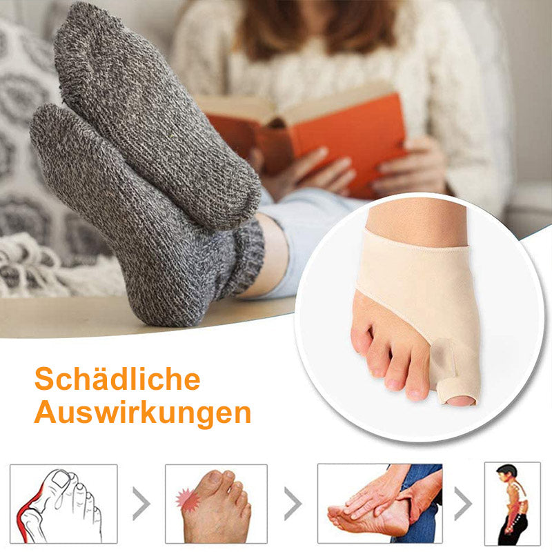 Korrekturstrümpfe mit großer Zeh-Valgus-Gerät