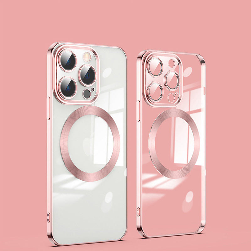 🎊Schlussverkauf - 50 % Rabatt🎊Kabellose Magnetische All-Inclusive-iPhone-Hülle mit Galvanik