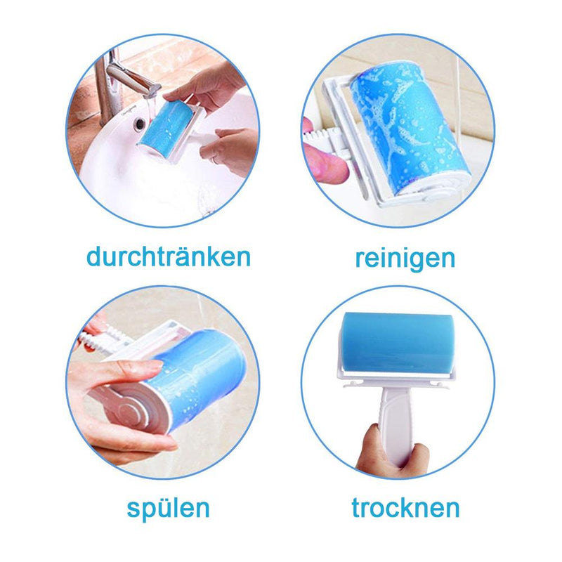 Abwaschbare klebrige Fusselrolle Flaumentferner