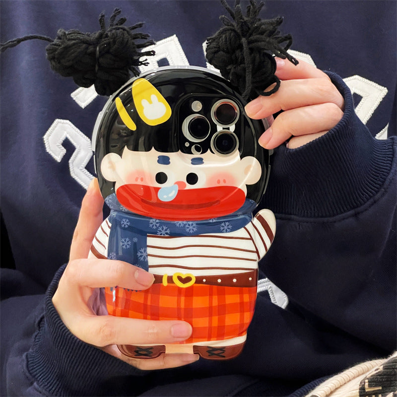 Lustige Zopf Badehose Handyhülle