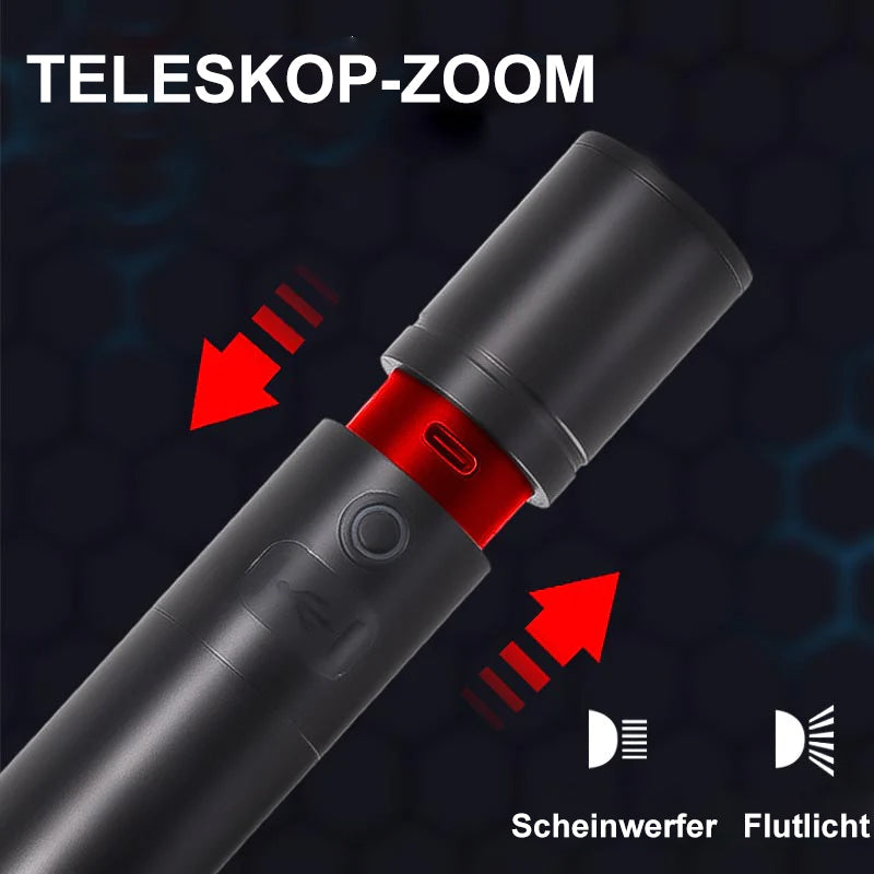 Multifunktionale weiße Laser-LED-Taschenlampe