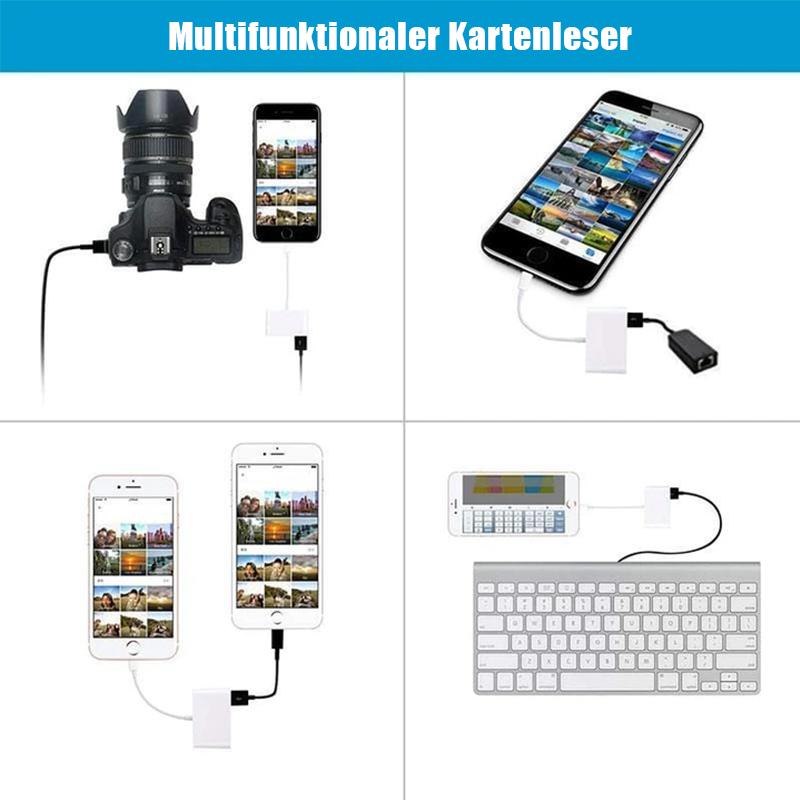 3-in-1 SD-TF-USB-Kartenleser OTG-Adapter