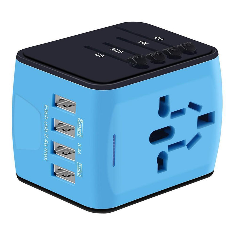 🔥50% Rabatt🔥Bequee Universal World Plug Reiseadapter, blau