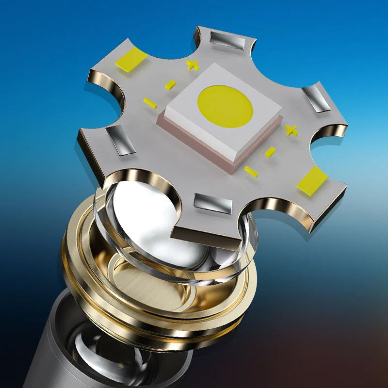 Multifunktionale weiße Laser-LED-Taschenlampe