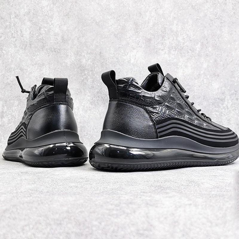 Neue warme lässige Turnschuhe mit Krokoprägung für Herren