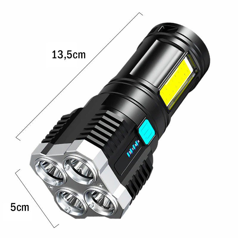 🔥50% Rabatt✨Multifunktionale LED-Taschenlampe mit starkem Licht