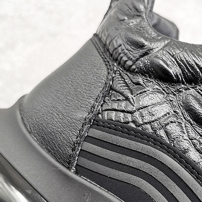 Neue warme lässige Turnschuhe mit Krokoprägung für Herren