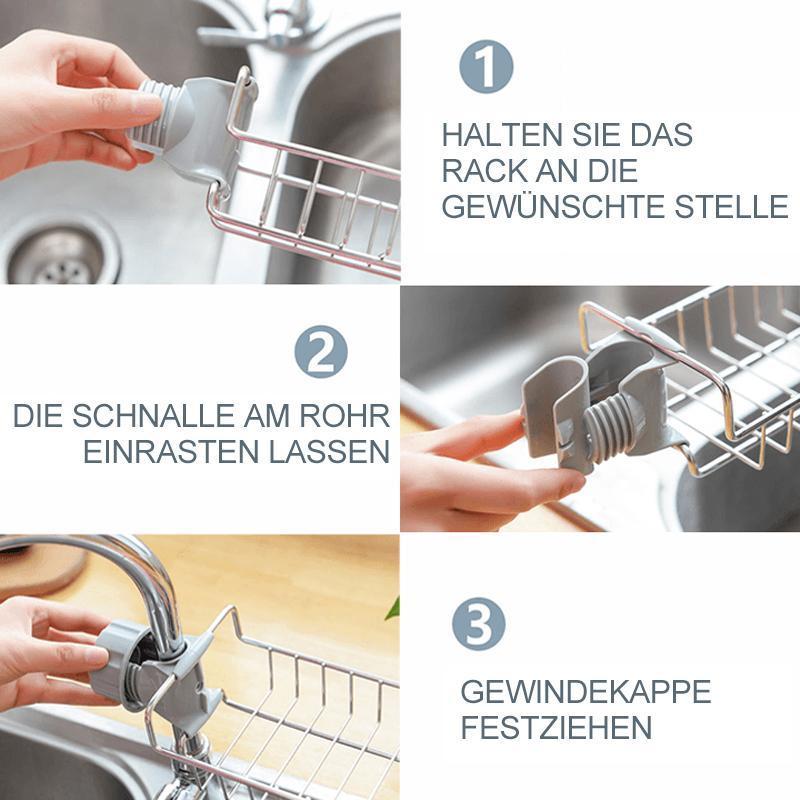 💦Silvester-Sale - 50 % Rabatt💦Spülbecken Organisator Gestell für Küche und Badezimmer
