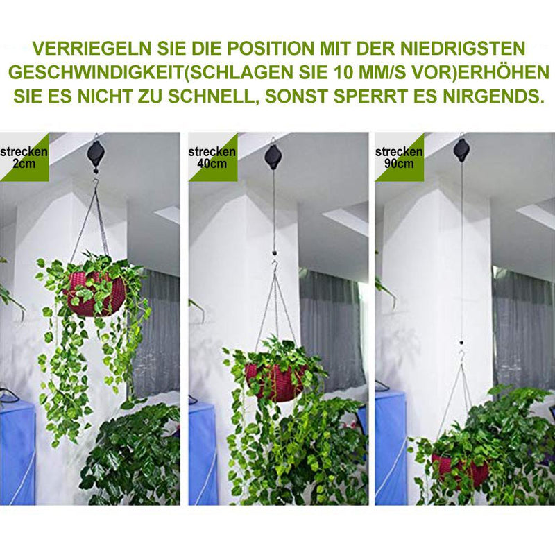 🏡55% Rabatt🏡Einziehbarer Haken, Pflanze Seilzug für Garten Töpfe und Vogel-Feeder