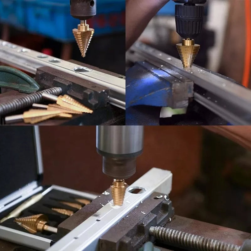 😮Stufenbohrer Nutsäge Bohrer Set(6 Stück)👍