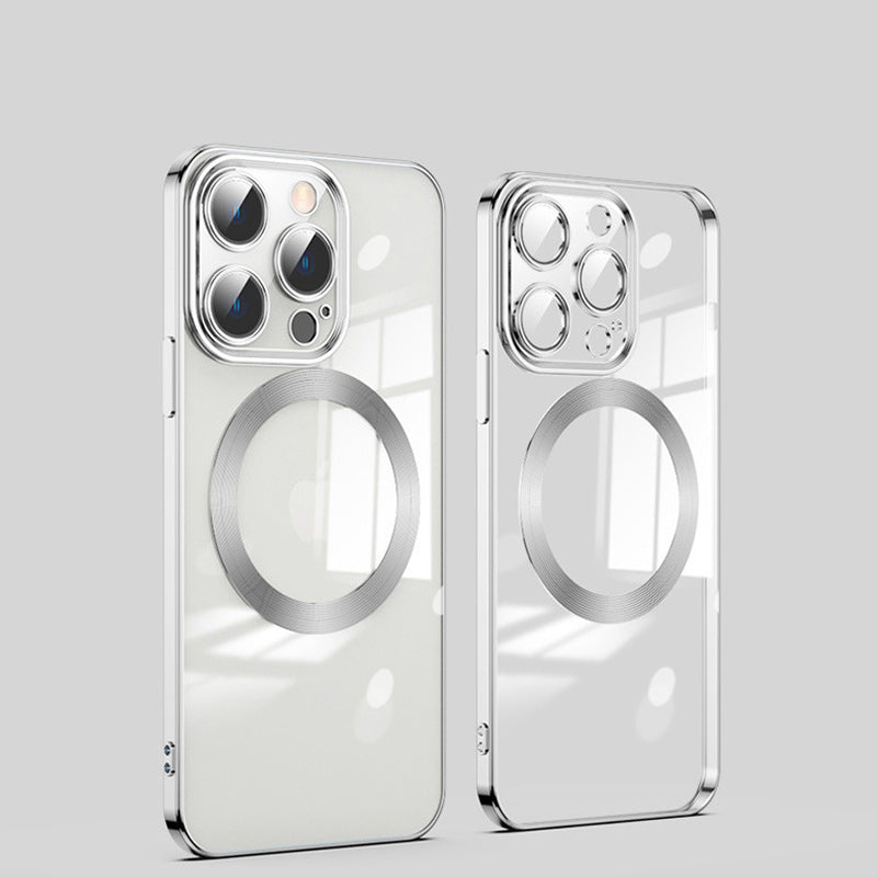 🎊Schlussverkauf - 50 % Rabatt🎊Kabellose Magnetische All-Inclusive-iPhone-Hülle mit Galvanik