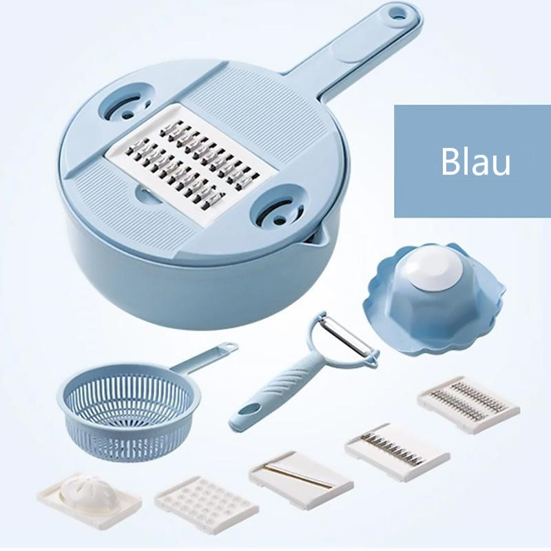 🧑‍🍳🥔Multifunktionaler Gemüseschneider Set(12 Stück)