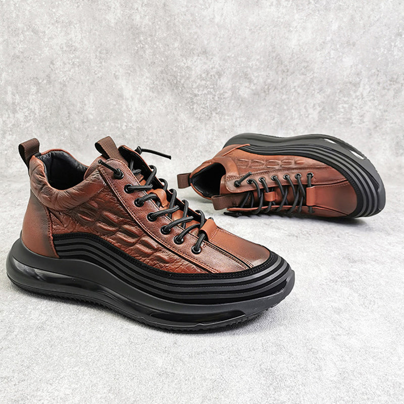 Neue warme lässige Turnschuhe mit Krokoprägung für Herren