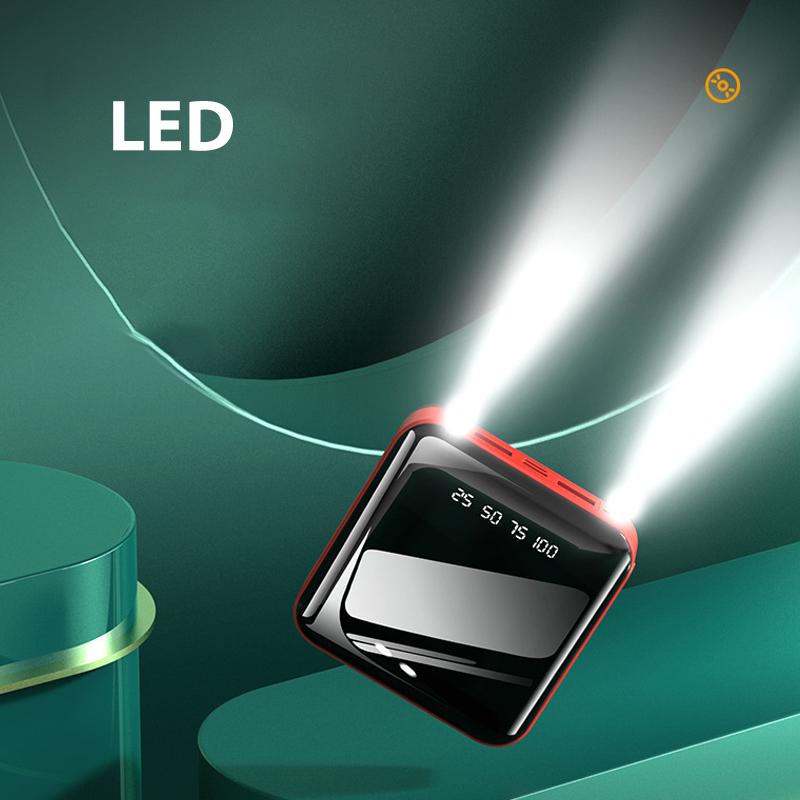 Neue abnehmbare Mini Powerbank mit externen Kabeln