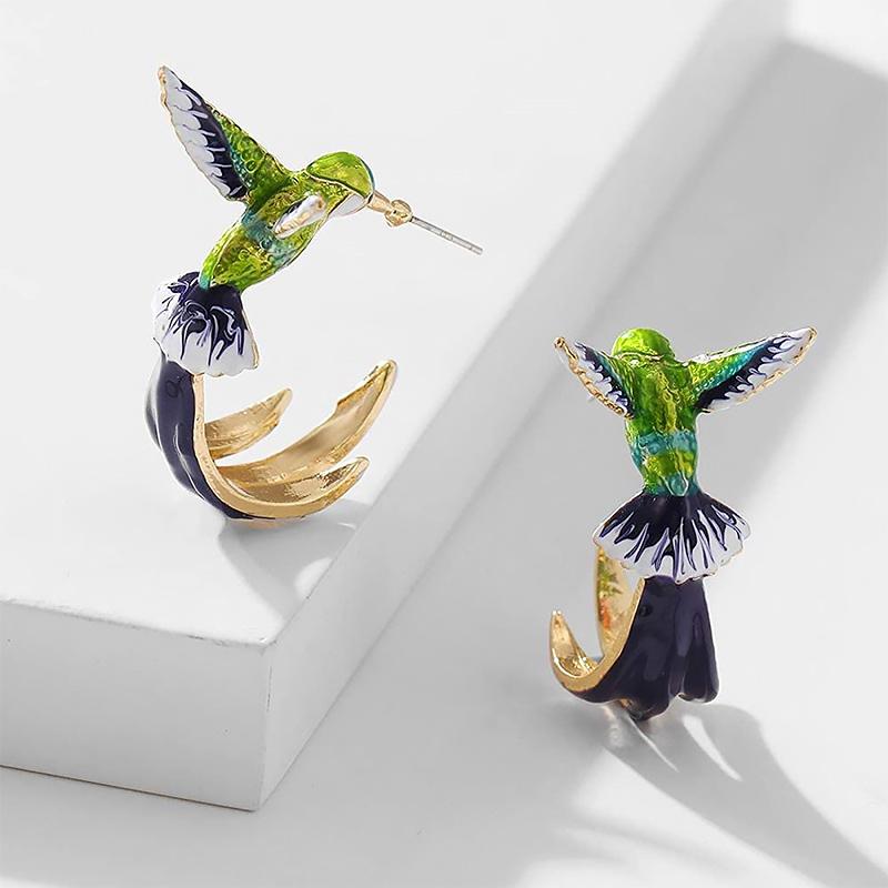 Niedliche Fliegende Kolibri Ohrringe