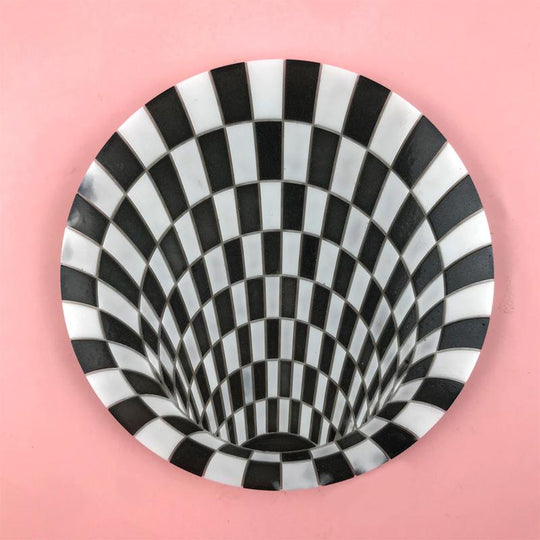 Visuelle Falle Untersetzer mit 3D-Spiralmuster