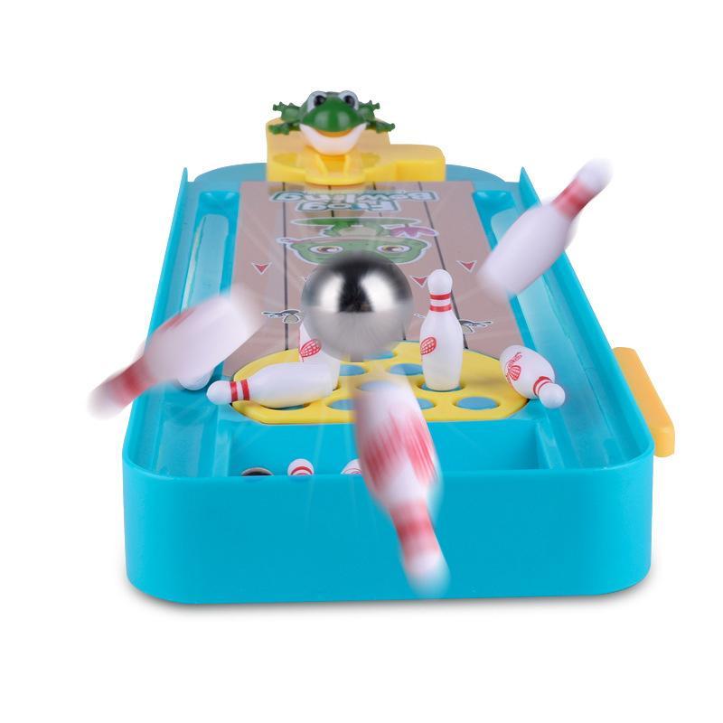Kreatives Mini Frosch Bowling Desktop-Spielzeug
