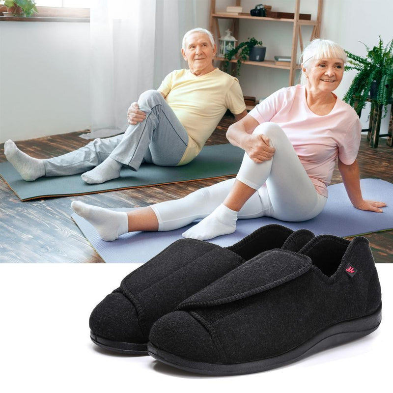 Unisex weiche Wolle Schuhe Schlappen für Ältere Menschen