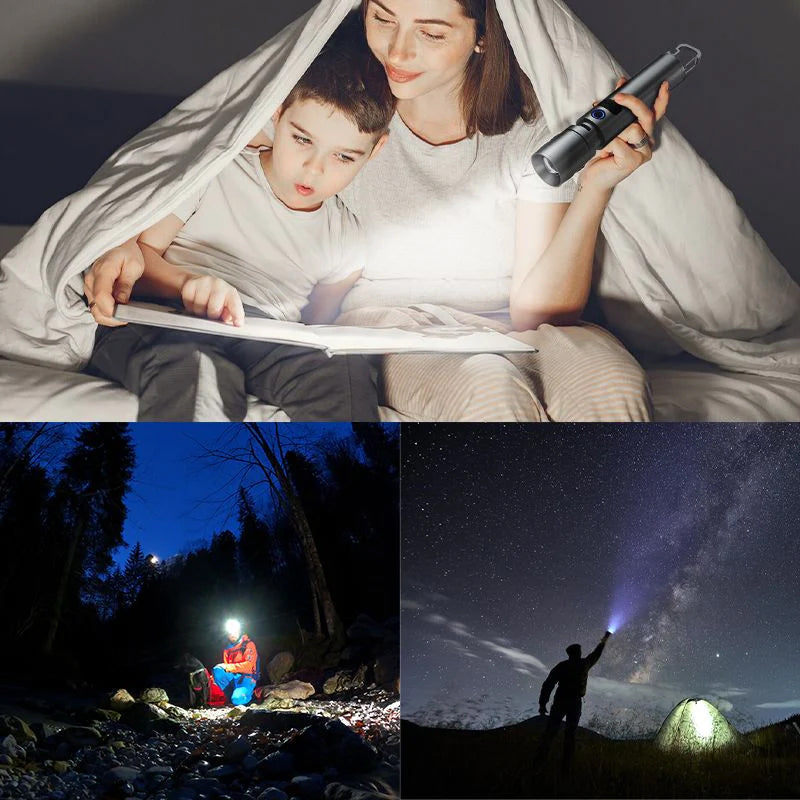 Multifunktionale weiße Laser-LED-Taschenlampe