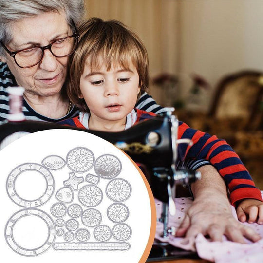 Multifunktionales Zeichenlineal-Set