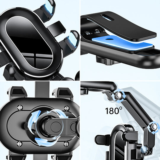 Autotelefonhalterung an der Sonnenblende