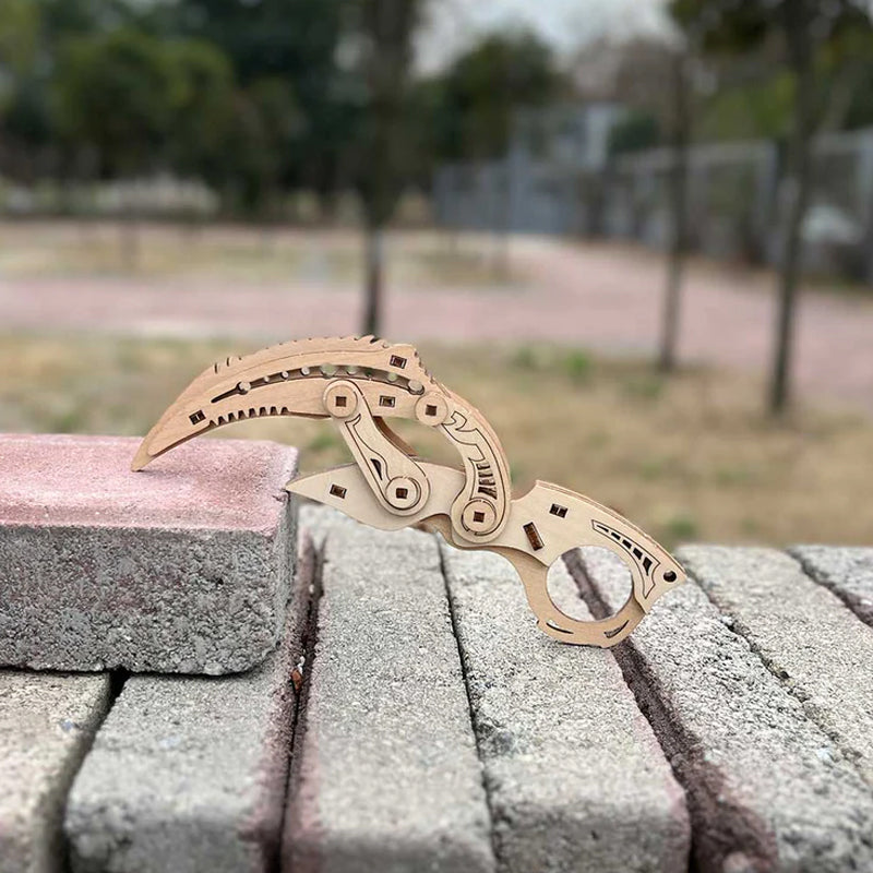 Faltendes dreidimensionales Messermodellspielzeug