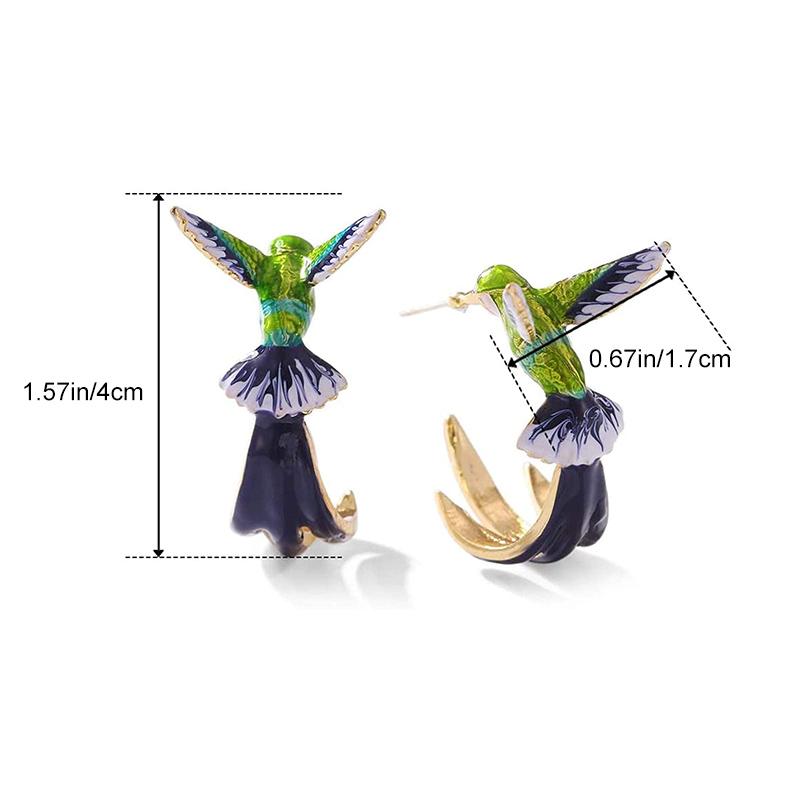 Niedliche Fliegende Kolibri Ohrringe