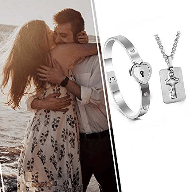 Herzschloss Armband & Halskette