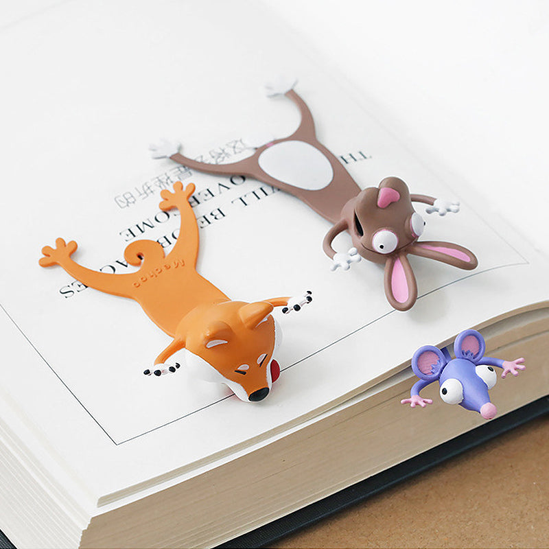 Kreatives 3D-Lesezeichen für Tiere