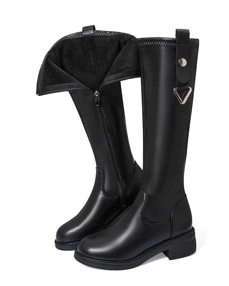 Reitstiefel Niedrige Langschaft Kniehohe Damen Hohe Stiefel