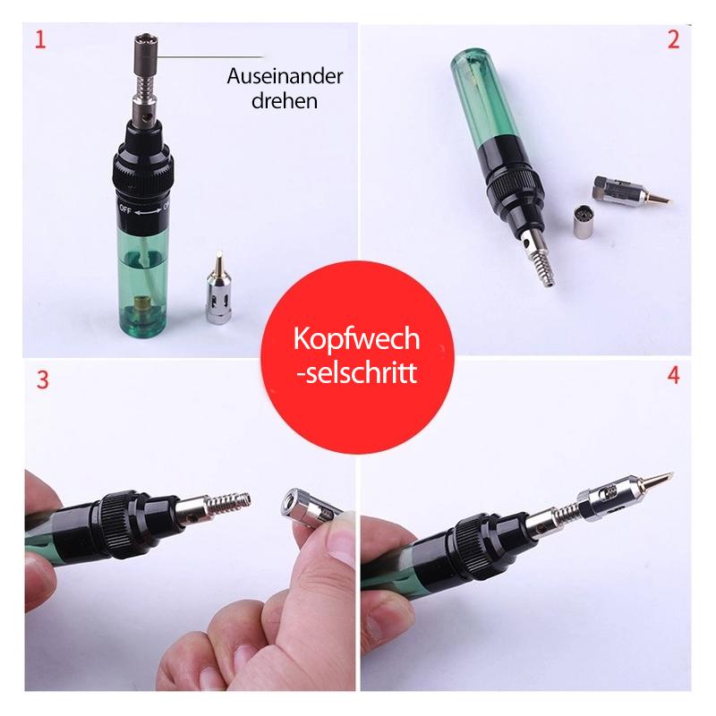 3 in 1 Drahtloses tragbares Butan-Lötbrenner-Schweißwerkzeug VA-100