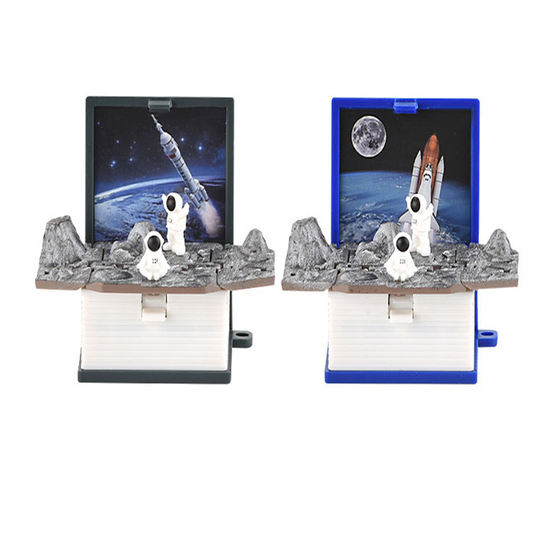 3D Stereoskopisches Puzzlebuch mit Schlüsselanhänger