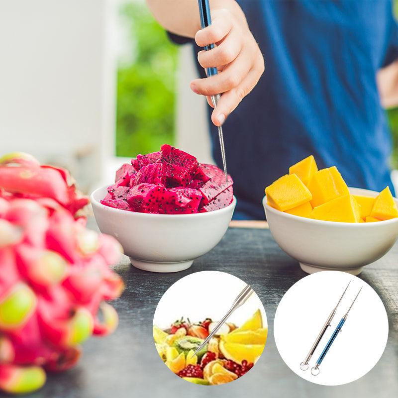 Einziehbarer Zahnstocher aus Titan