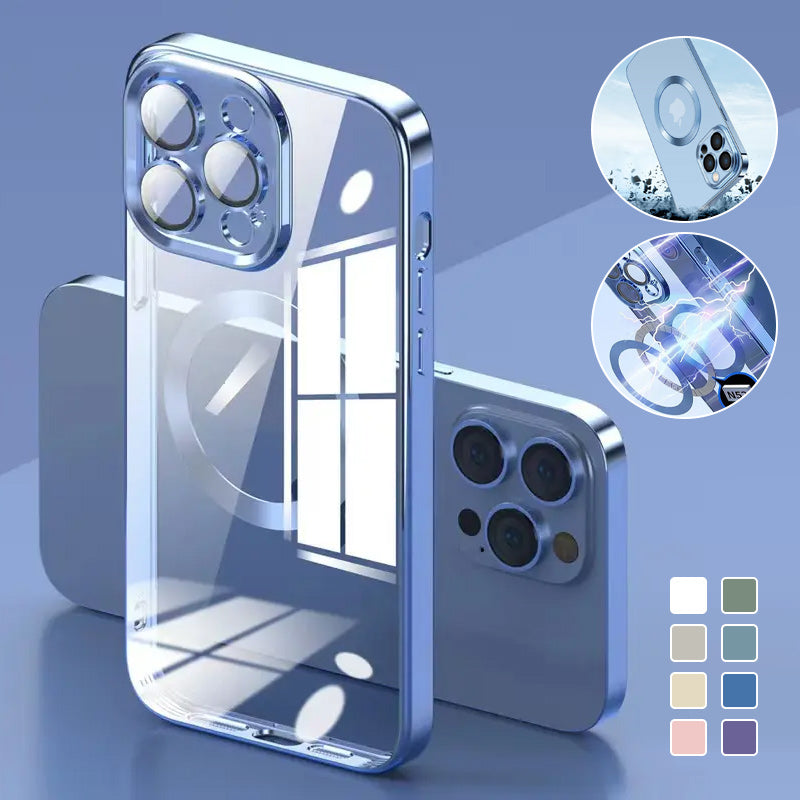 🎊Schlussverkauf - 50 % Rabatt🎊Kabellose Magnetische All-Inclusive-iPhone-Hülle mit Galvanik