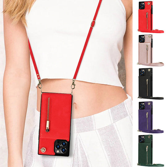 iPhone-Hülle mit Reißverschluss-Kartenfach