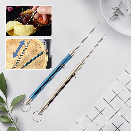 Einziehbarer Zahnstocher aus Titan