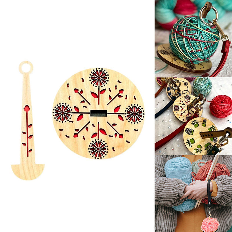 Handgelenksgarnhalter aus Holz