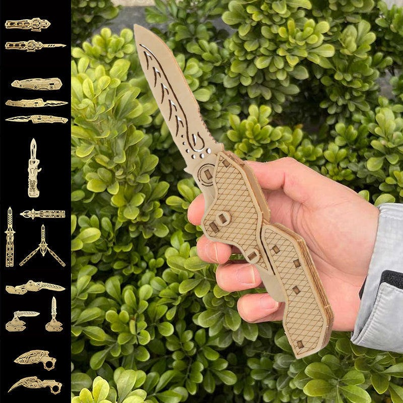 Faltendes dreidimensionales Messermodellspielzeug