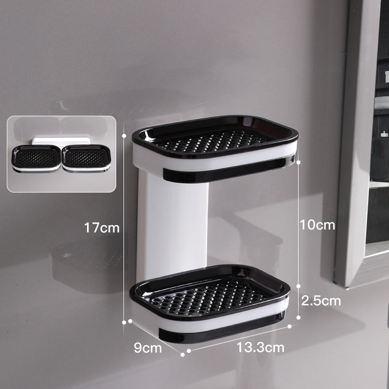 Doppelte Seifenschale mit Abtropfschale