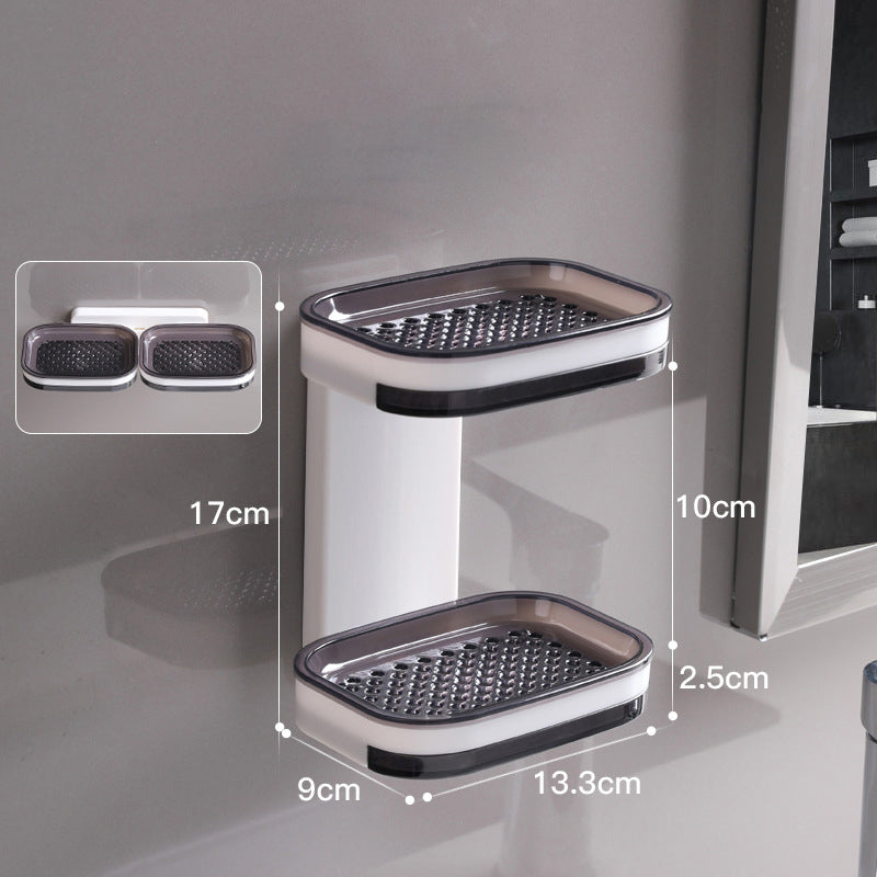 Doppelte Seifenschale mit Abtropfschale